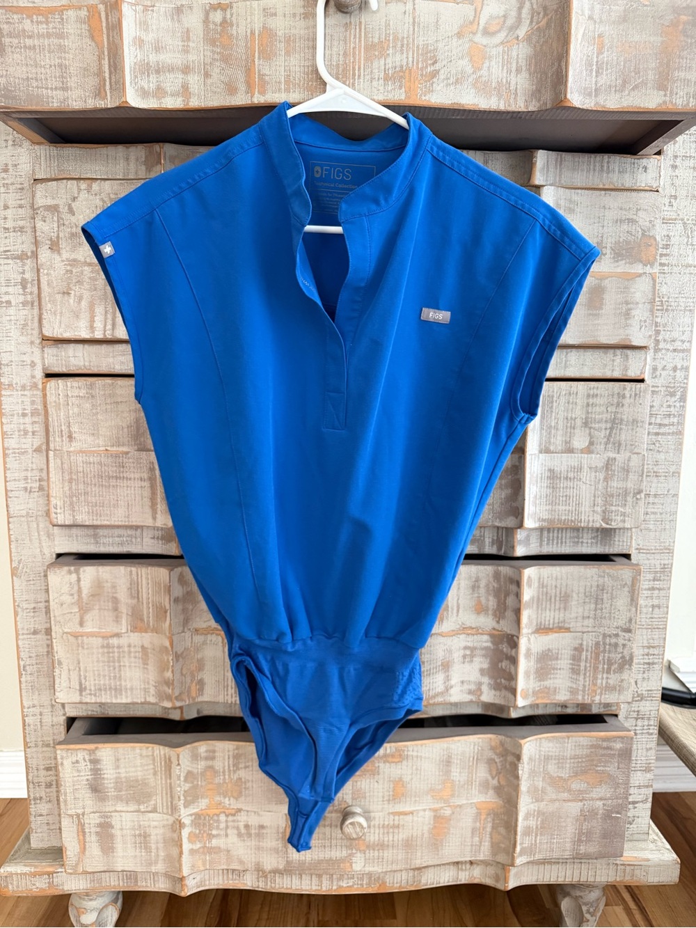 FIGS One-Piece Bodysuit in Bright Blue